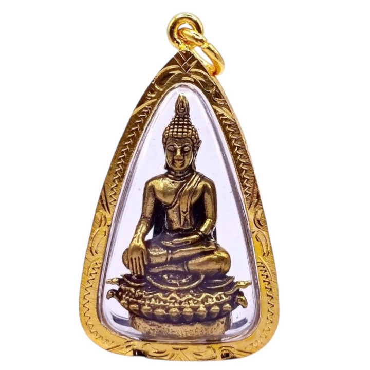 Luang Por Tan Jai Buddha Pendant Gold Plated