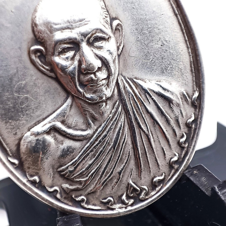 Luang Por Kasem Kemko Silver Amulet 2517