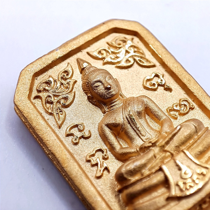 Luang Por Sothorn Buddha Amulet Gold Tone