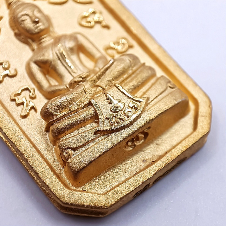 Luang Por Sothorn Buddha Amulet Gold Tone