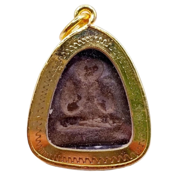 Pidta Luang Por Kaew Amulet Gold Plated Frame