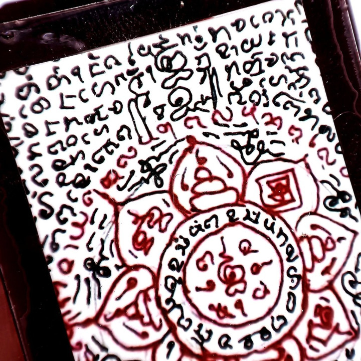 Phra Thiang Nuanmana Amulet Pendant Waterproof Frame