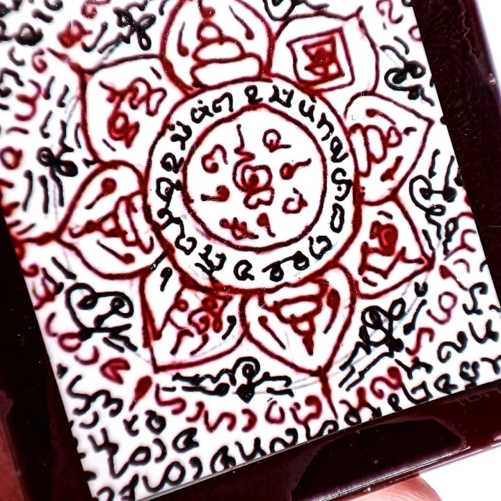 Phra Thiang Nuanmana Amulet Pendant Waterproof Frame