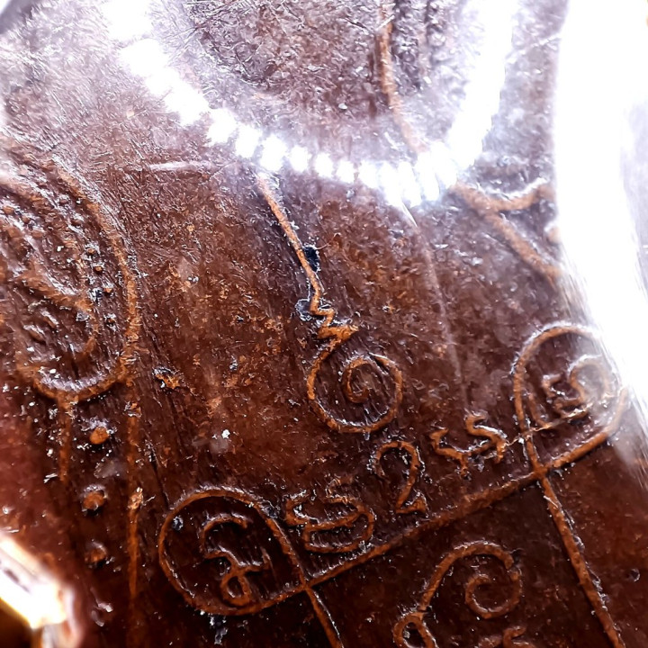 Luang Pu Iam Wat Nang Copper Amulet Micron Gold