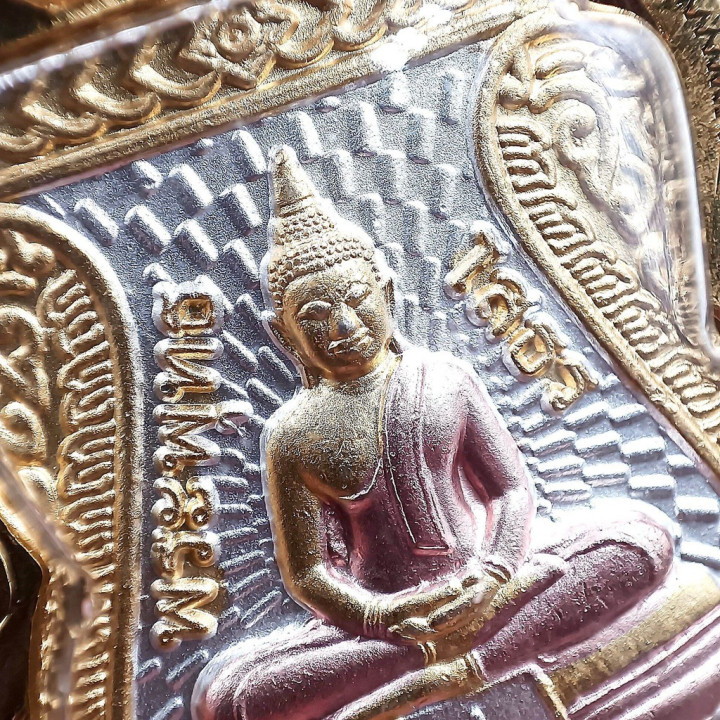 Luang Por Sothorn 3K Gold Plated Buddha Amulet