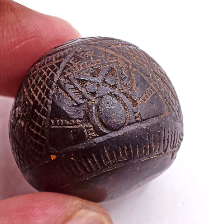 Rahu Coconut Shell Amulet Luang Por Pin