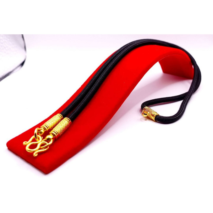 Gold Plated Rope Chain Necklace for Amulets