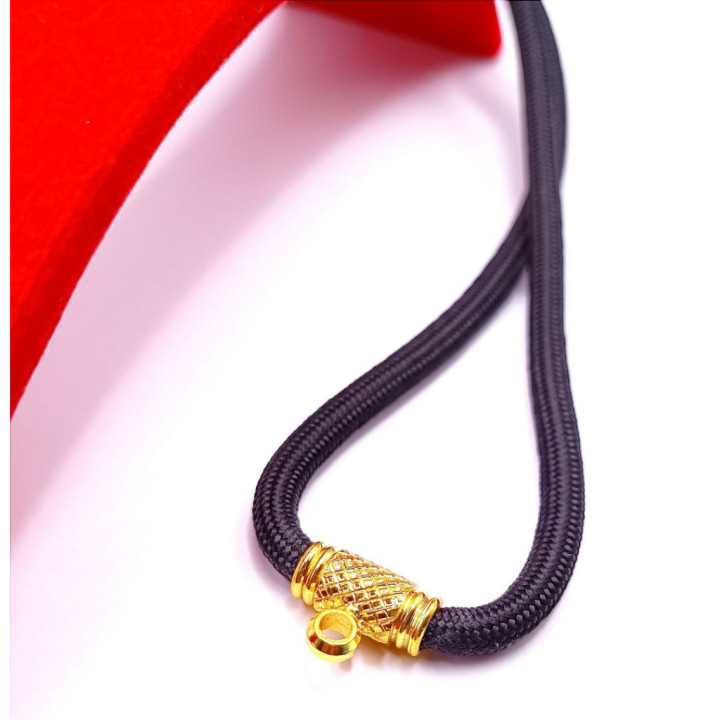 Gold Plated Rope Chain Necklace for Amulets