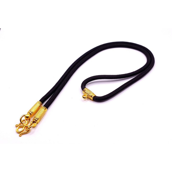 Gold Plated Rope Chain Necklace for Amulets