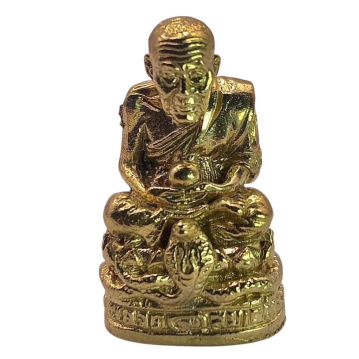 Luang Pu Thuat Wat Phakho Gold Plated Amulet