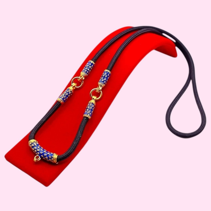 Thai Amulet Necklace 24K Gold Plated Rope Chain