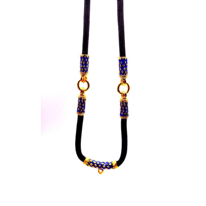 Thai Amulet Necklace 24K Gold Plated Rope Chain