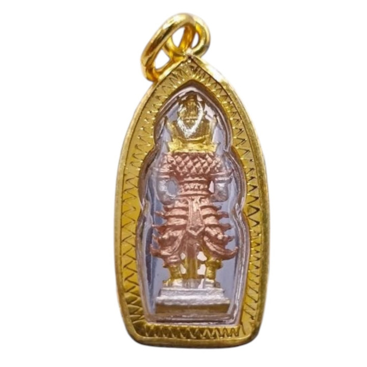 Thao Wessuwan Wat Chulamanee Gold Plated Pendant