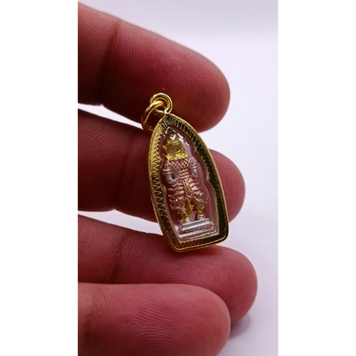 Thao Wessuwan Wat Chulamanee Gold Plated Pendant