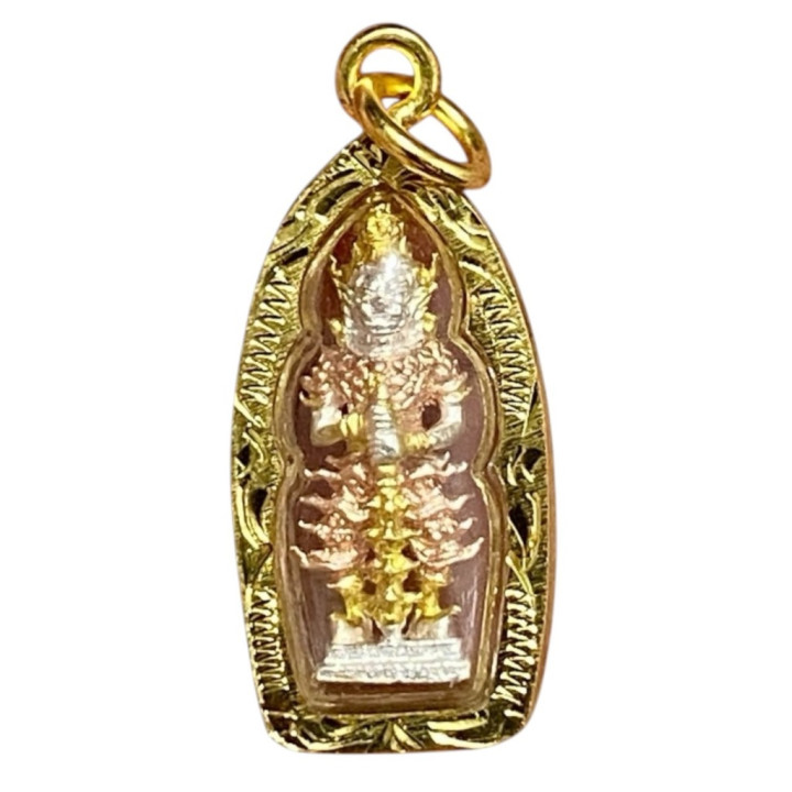 Thao Wessuwan Wat Chulamanee Gold Plated Pendant