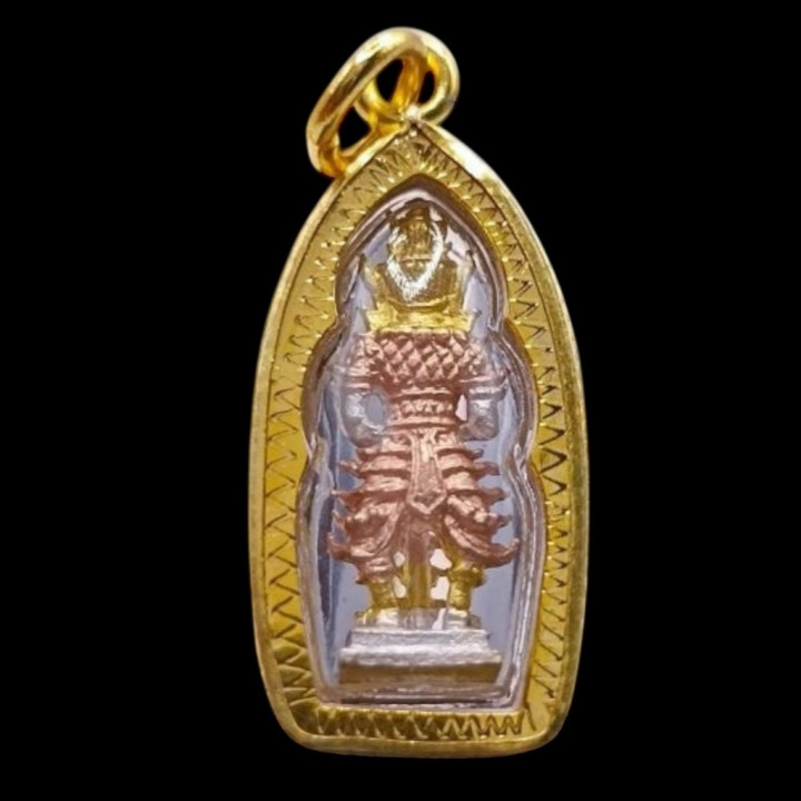 Thao Wessuwan Wat Chulamanee Gold Plated Pendant