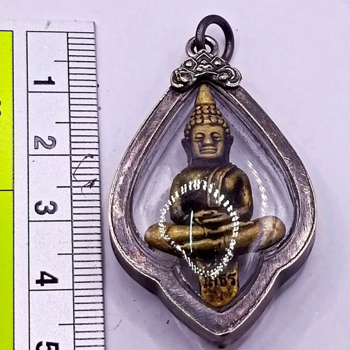 Luang Por Sothorn Buddha Amulet Brass Frame