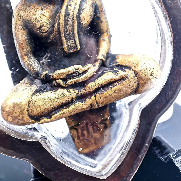 Luang Por Sothorn Buddha Amulet Brass Frame