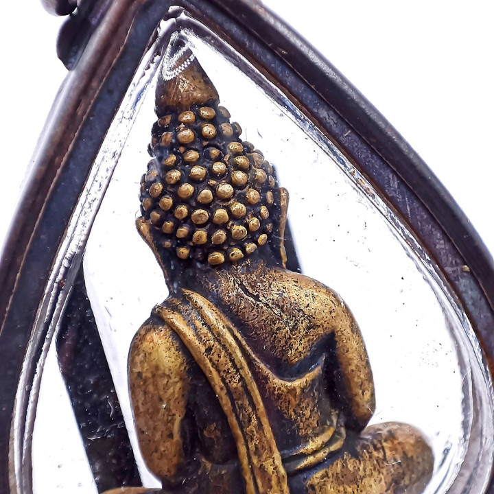 Luang Por Sothorn Buddha Amulet Brass Frame