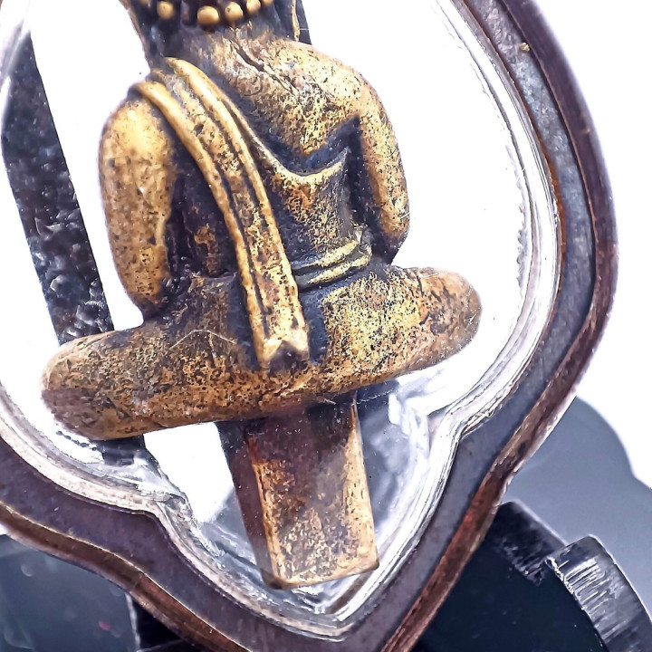 Luang Por Sothorn Buddha Amulet Brass Frame