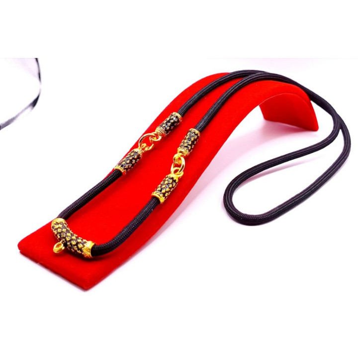 Men's Thai Amulet Necklace Gold Plated Enamel