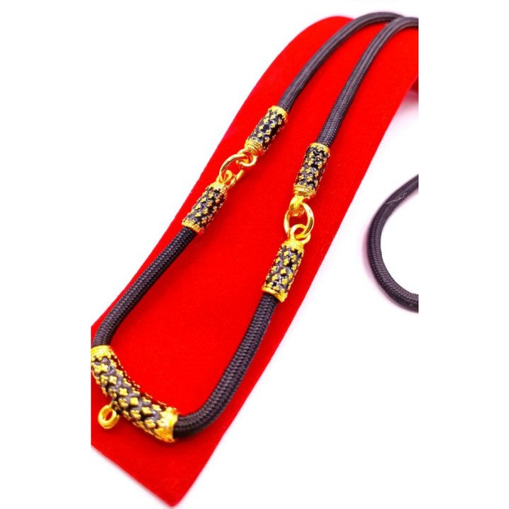 Men's Thai Amulet Necklace Gold Plated Enamel