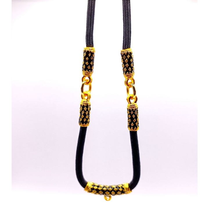 Men's Thai Amulet Necklace Gold Plated Enamel