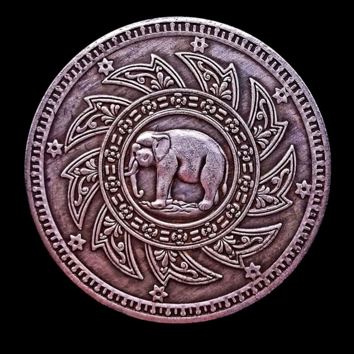King Rama IV Royal Crown Chakra Metal Pendant