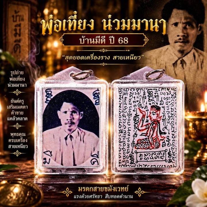 Phaw Thiang Nuanmana Wat Ban Mee Dee Amulet