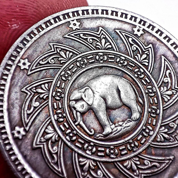 King Rama IV Royal Crown Chakra Metal Pendant