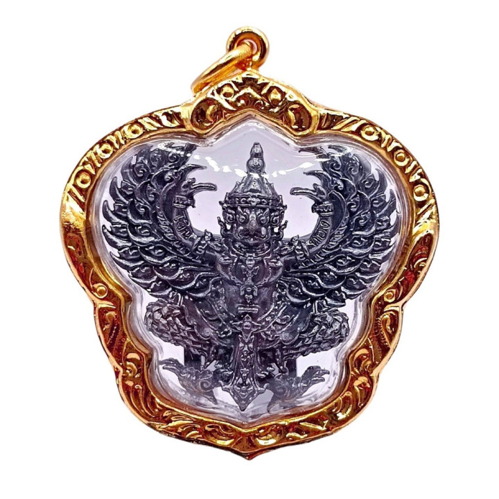 Phaya Krut Luang Por Phat Micron Gold Plated Pendant
