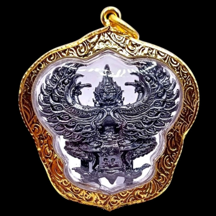 Phaya Krut Luang Por Phat Micron Gold Plated Pendant