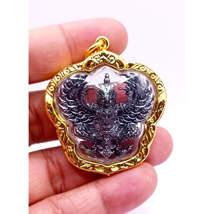 Phaya Krut Luang Por Phat Micron Gold Plated Pendant