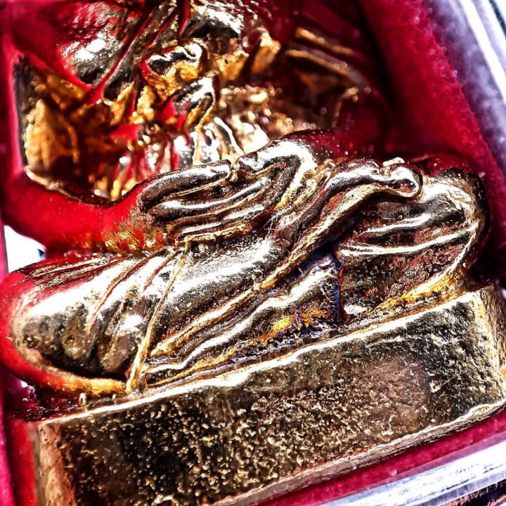 Luang Pu Thuat Brass Amulet Pendant