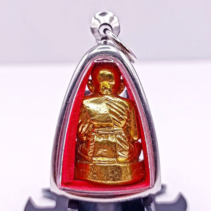 Luang Pu Thuat Brass Amulet Pendant