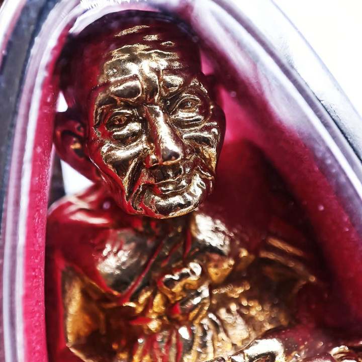 Luang Pu Thuat Brass Amulet Pendant
