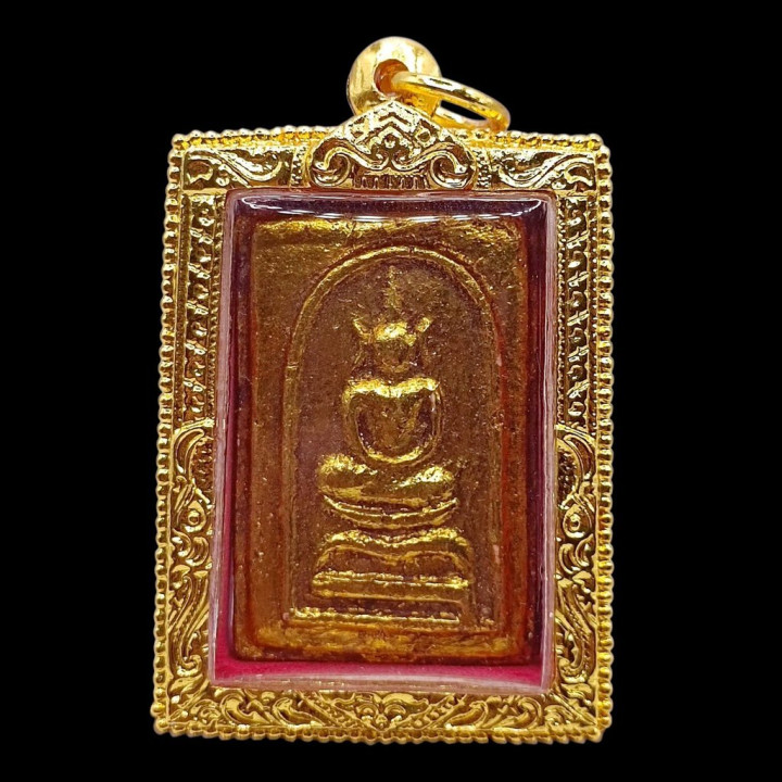 Phra Somdej Buddha Amulet Gold Plated Pendant