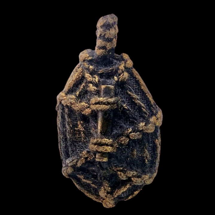Thai Bia Gae Amulet Gold Takrut Luang Por Pern