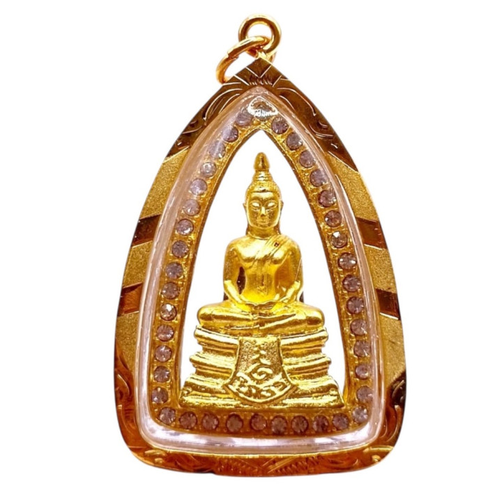 Luang Por Sothorn Buddha Pendant Gold Plated