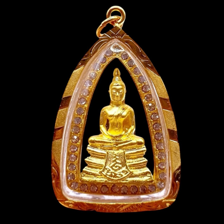 Luang Por Sothorn Buddha Pendant Gold Plated