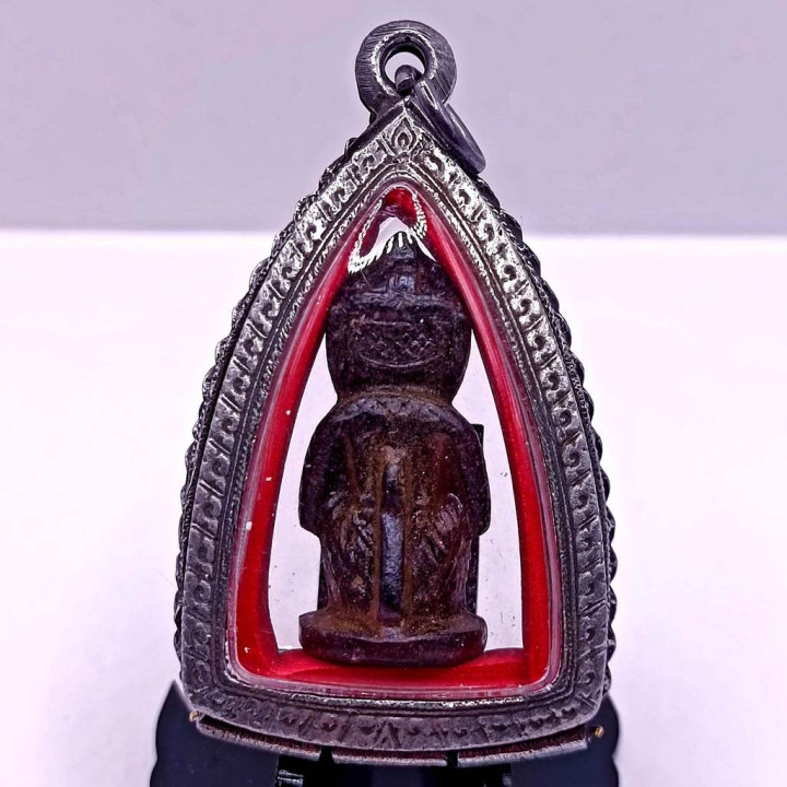 Hanuman Luang Por Sun Amulet with Diamond Frame