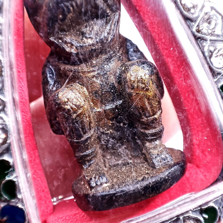 Hanuman Luang Por Sun Amulet with Diamond Frame