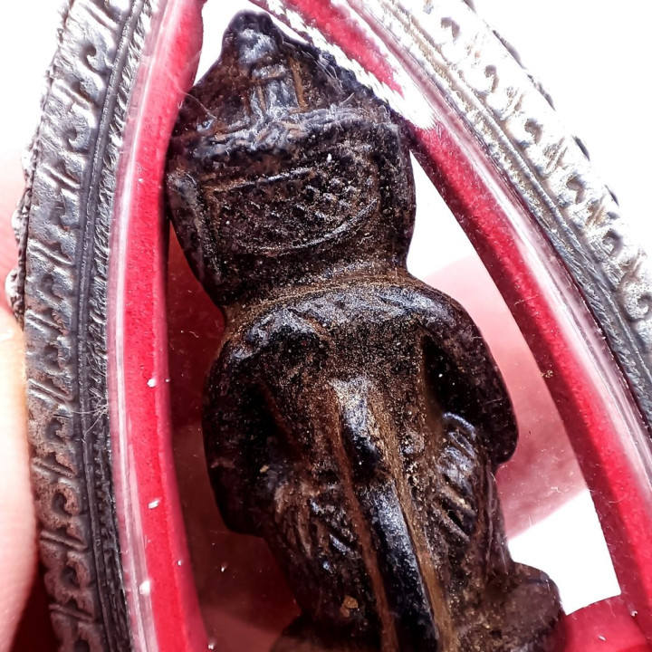 Hanuman Luang Por Sun Amulet with Diamond Frame