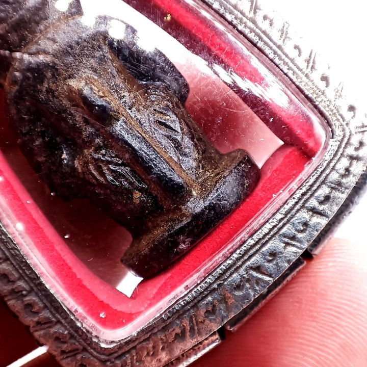 Hanuman Luang Por Sun Amulet with Diamond Frame