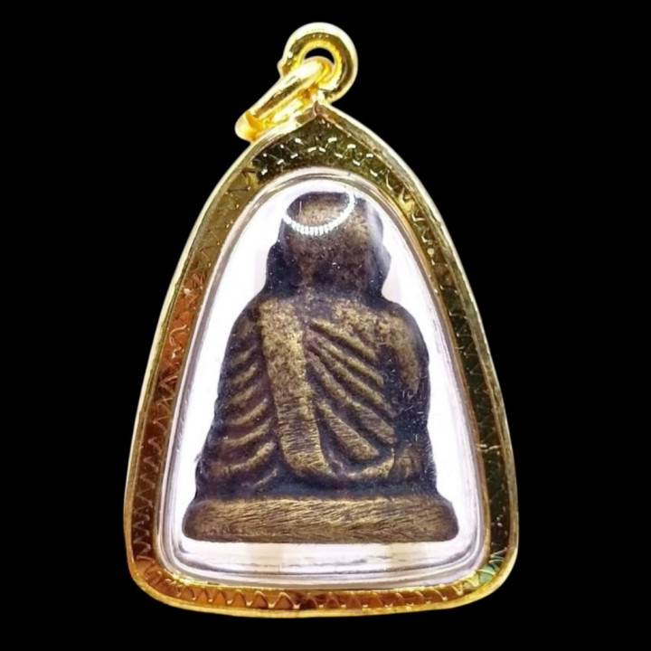 Luang Por Ngern Brass Amulet Pendant