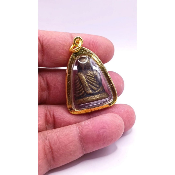 Luang Por Ngern Brass Amulet Pendant
