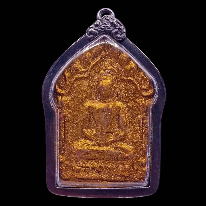 Khun Paen Buddha Pendant Luang Pu Tim Gold Leaf