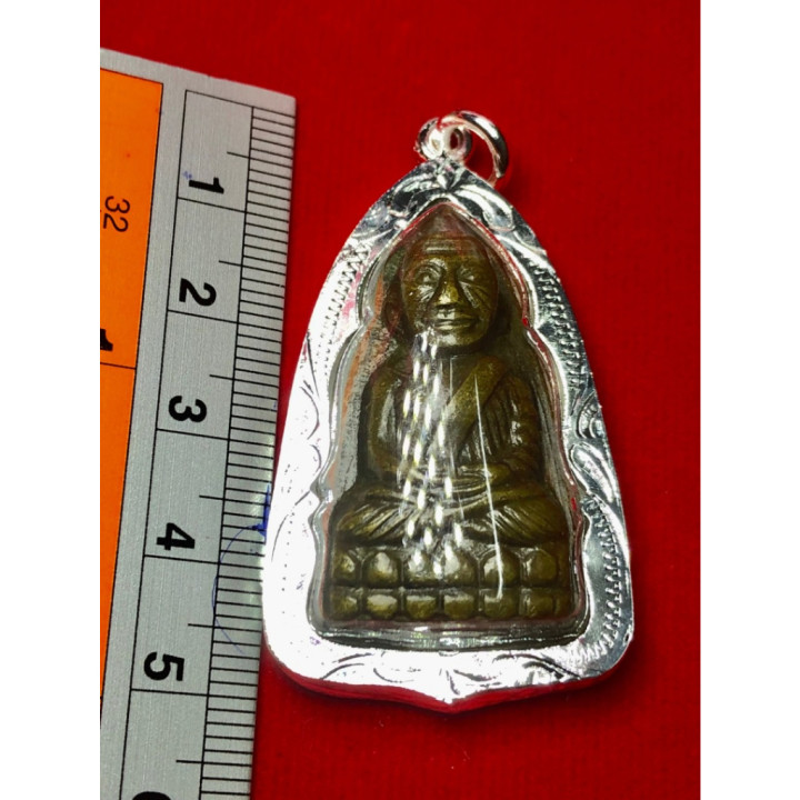 Luang Pu Thuat Amulet Pendant Gold Plated