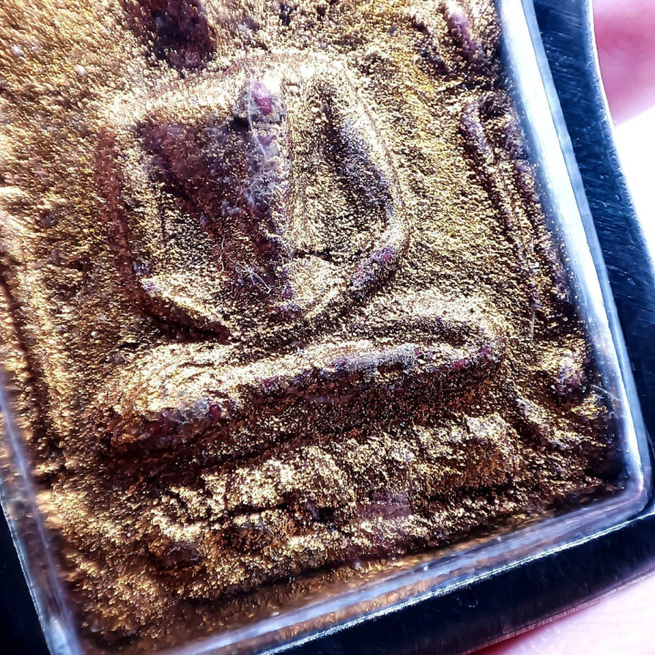 Khun Paen Buddha Pendant Luang Pu Tim Gold Leaf