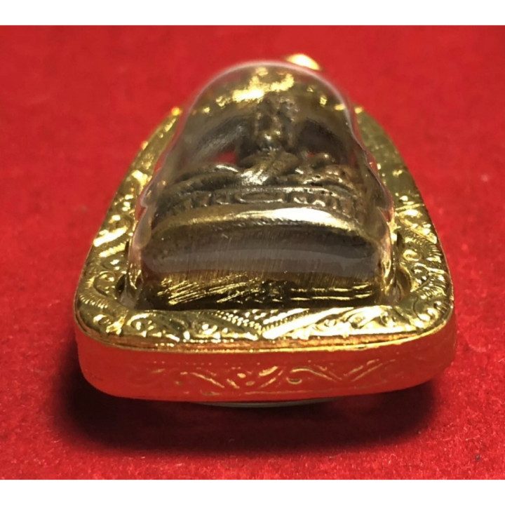 Luang Pu Thuat Snake Base Amulet Pendant 4.5cm